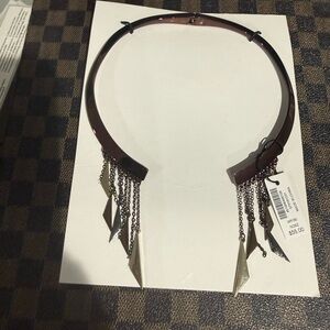 White House black market Chic Metallic Necklace Geometric Pendants new gift $55